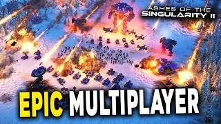 Multiplayer Massive Scale RTS Warfare in Ashes of the Singularity II Beta