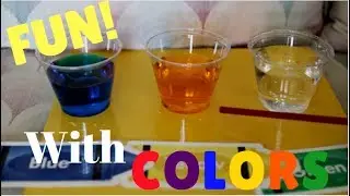 Learn Your Colors With Color Mixing - Learn How To Make Purple & Green