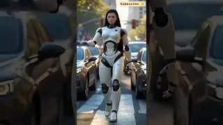 World''s First ROBOT Traffic Police Girl! 🤖🚦 (Fines VIP Cars in 10 Sec!) | #Shorts #robot