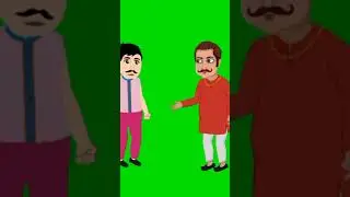 new Seth and village man talking| green screen cartoon character for cartoon Creator's #new