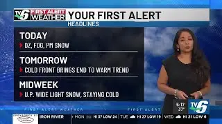 FIRST ALERT WEATHER: Wet & warm then a transition to snow