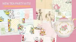 Tea Party Kits! Digital Junk Journal Kit Share