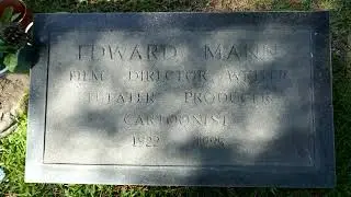 Producer Director Edward Mann Grave Garden of Legends Hollywood Forever Cemetery LA CA US 4-16-2023