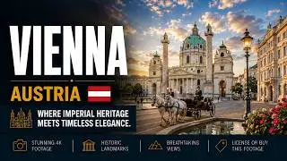 Vienna Austria 🇦🇹 Drone Footage in 4K | Stunning Aerial Views