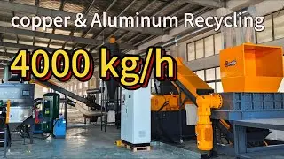 High-Efficiency Waste Radiator Recycling Line | Copper & Aluminum Separation | 2500-4000 kg/h