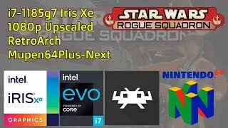 Star Wars: Rogue Squadron - N64 1080p upscaled in Retroarch with Iris Xe Graphics