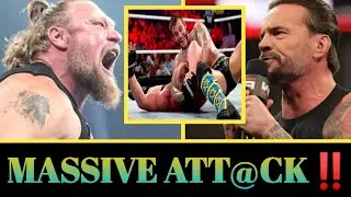 W.T.H‼️CM PANK ВЕРНУЛСЯ, НАПАВ НА БРОКА ЛЕСНАРА НА RAW ПОСЛЕ ТОГО, КАК ЭТО СЛУЧИЛОСЬ😱