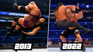 Roman Reigns evolution in wwe games 2013 - 2K22 (graphics/moves/animation)