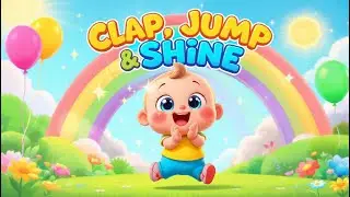 Clap, Jump & Shine 🌞 | Fun Kids Song | Bright Cartoon Nursery Rhyme