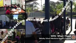 WIN: What I Need - SAUSD's Approach to Saturday School Attendance Recovery Program