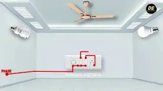 One Room Complete House Wiring 3D Animation #One room wiring kaise karein