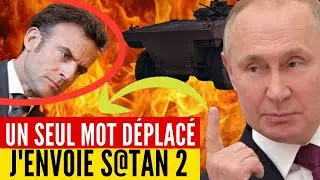 POUTINE Brise le Silence Et R&Eacute;PONDS S&egrave;chement &agrave; MACRON - DISCOURS CHOC !