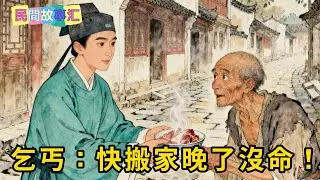 好心送給乞丐一碗肉，乞丐卻說：快搬家，晚了就沒命了！#民間故事 #聽書