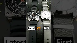 Made on the kitchen counter. My first vs my latest watch build. #customwatch #watchmod #watchbuild