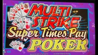 Video Poker: Multi-Strike Super Times Pay Triple Double Bonus Poker Session