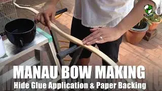 Manau Rattan Bow Making - Hide Glue and Paper Backing
