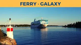Ferry GALAXY passes Oxdjupet, V&auml;rmd&ouml; (Silja Line)