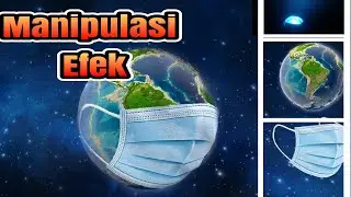 Edit foto manipulasi efek || Masker covid-19 bumi || Picsaypro