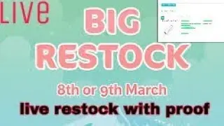 Gokano live restock 2018 march 9 with proof