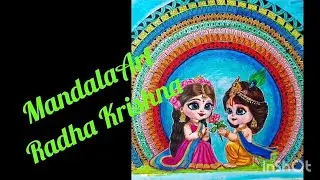 How to draw# Radha Krishna MandalaArt# Cute Radha Rani#Artist #Treanding 