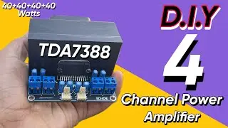 TDA7388 4 Channel Power Amplifier Board &bull; DIY Amplifier &bull; 40+40+40+40 Watts &bull; Ultimax &bull; FT: JLCPCB