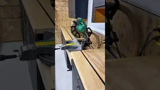 Leveling and securing my miter saw to the bench = clean, accurate cuts every time.