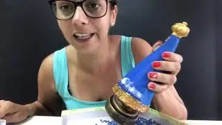 COMO COLAR PÉROLAS EM NOSSA SENHORA DE GESSO - CUSTOMIZAÇÃO DE NOSSA SENHORA DIY
