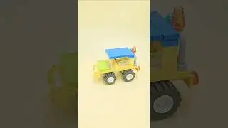 Крутой внедорожник LEGO 🚙 | Разноцветная сборка в жёлто-синих тонах! #шорты