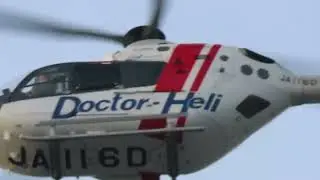 中日本航空ドクターヘリJA116D（Eurocopter EC135P2 ※ADS-Bなし）前で脇で後ろで旋回しながら家の真上を繰り返し通過⑩2025年12月23日（火）【2か月8日ぶり】【25分】