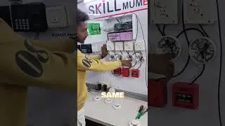 How to Install Fire Alarm System | Fire Alarm Wiring Class B | #shorts |  SKILL MUMBAI