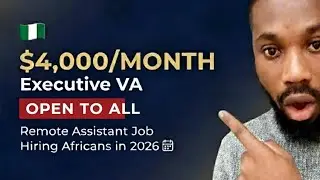  Executive VA: How to Land a $4,000/Month Remote Assistant Job (No Degree, Hiring Africans in 2026)