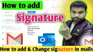 How to add your Signature in Gmail | How to add email signature in Outlook - 2025 | Email Signature