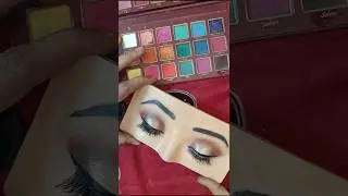 Simple  & Easy Eye Makeup Tutorial 😍| #eyemakeup #browneyemakeup