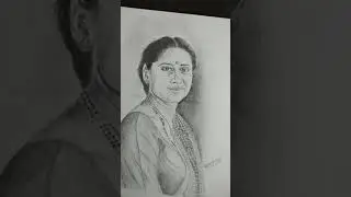 Remembering the best actress 💐 Smita Patil on her death anniversary. sketch by Suhas Borkar. #shorts