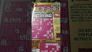 BIG WIN🤑 20$ CASHWORD PUZZLE GAME MA LOTTERY