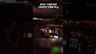 Night takeoff!#automobile #airplane #aviation #planes #shortsfeed #747 #nighttime #takeoff #airport