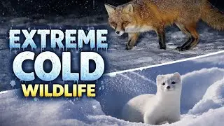 Extreme Cold Wildlife | Fox & White Weasel Visit the Clearing at -35&deg; ❄️ | Trail Cam Compilation