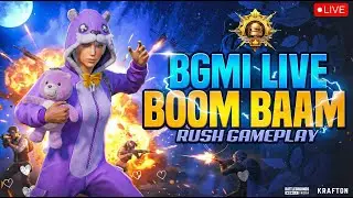 BOOM BAAM RUSH GAMEPLAY ! 🔥 40+ Squad Kills  | BGMI LIVE