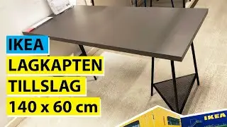 Ikea LAGKAPTEN - TILLSLAG 140x60 cm dark grey color