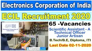 Jobs in Electronics Corporation of India | Technical Officer| Scientific Assistant