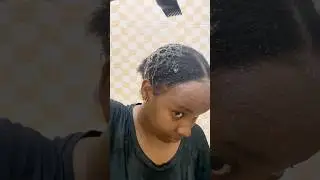 How to slick down natural hair using okra gel. #shorts #hairstyle #naturalhair #hair