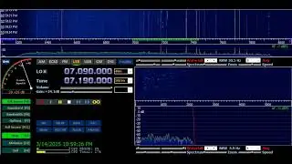 SWLing a very Noisy 40 Meter Ham Radio Band 2025 03 14 22 55 48