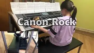 【エレクトーン】憧れの『カノン・ロック』に挑戦！！(小学生12歳)