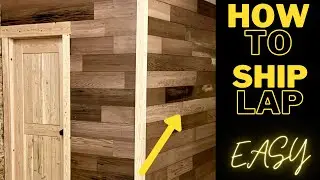 BUILDING AND INSTALLING YOUR OWN SHIPLAP WALL FOR $0! [DIY HOME RENOVATION]