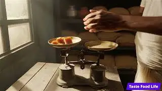 Handcrafted Jaggery Weighing Ritual &mdash; Rustic Street Market Macro! #jaggery #streetfood #viral