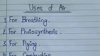 Uses of Air in english | Uses of Air | Air uses in english handwriting