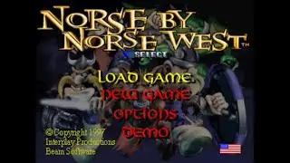 Norse by Norsewest - The Return of the Lost Vikings - Sony PlayStation - Intro & Title Screen