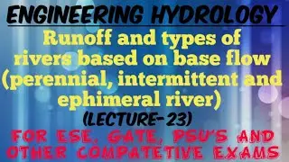 Runoff and types of rivers based on base flow