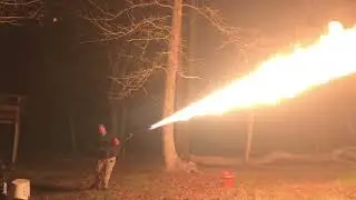 Pressure washer flame thrower