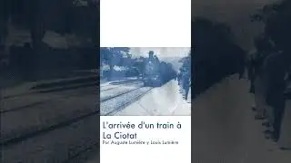 L'arrivée d'un train à La Ciotat #cianotipia #cyanotype #animation
